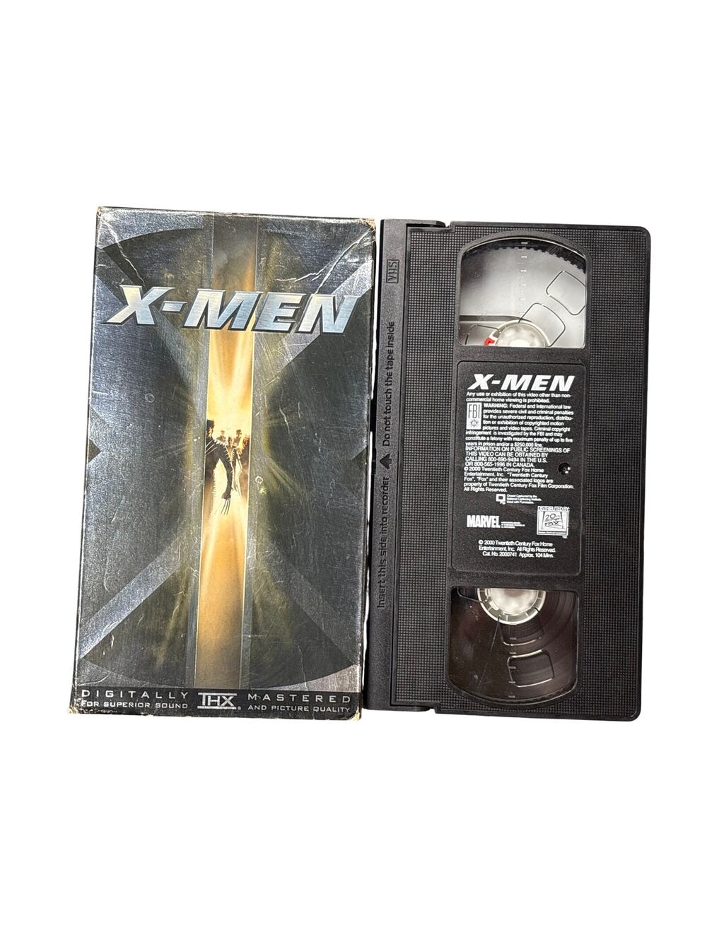 X-Men VHS 2000 Live action Patrick Stewart Hugh Jackman Marvel Superhero